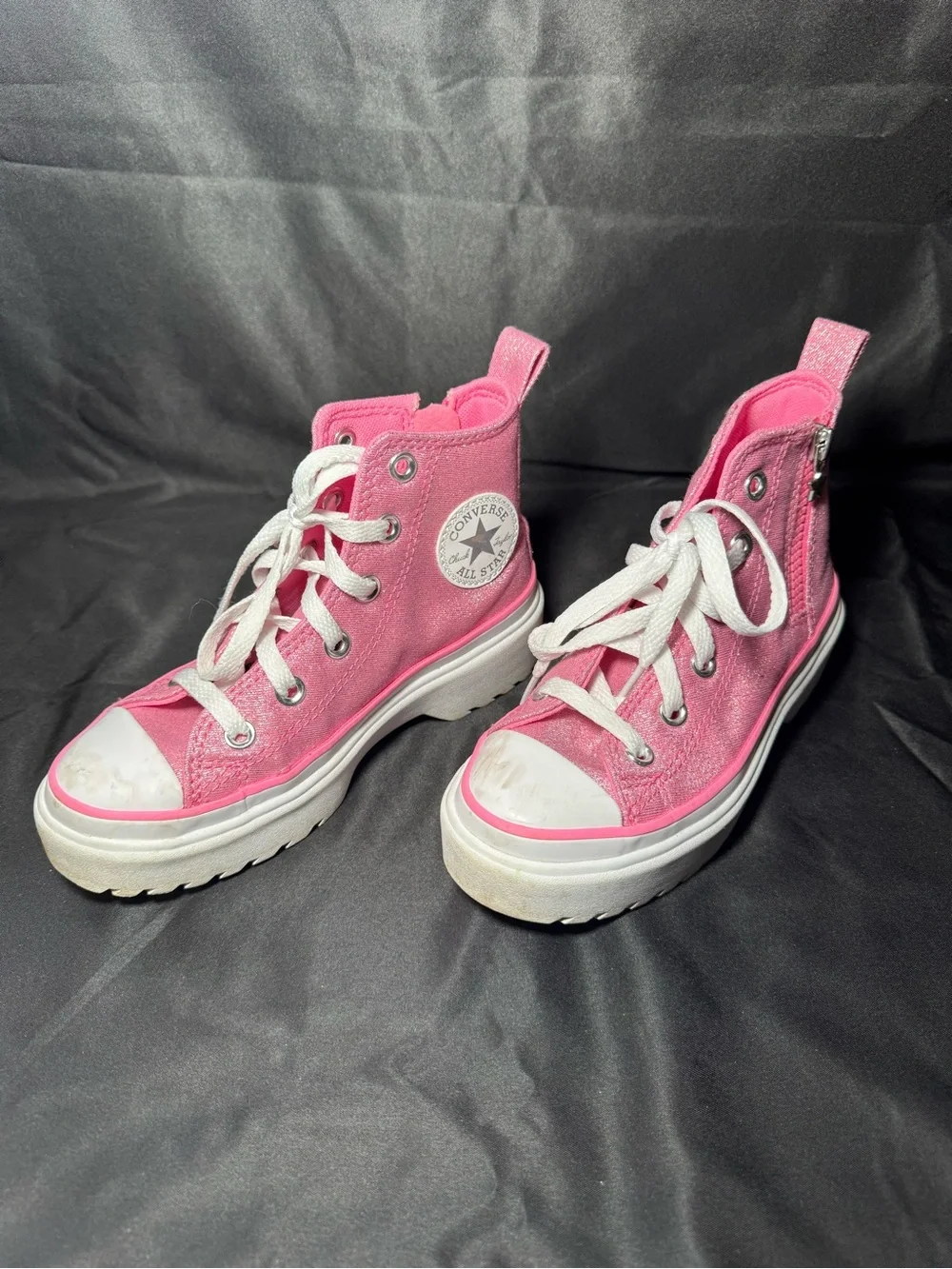 Chuck Taylor All Star Lugged Lift Platform Prism Glitter ✨ High Top Shoe
